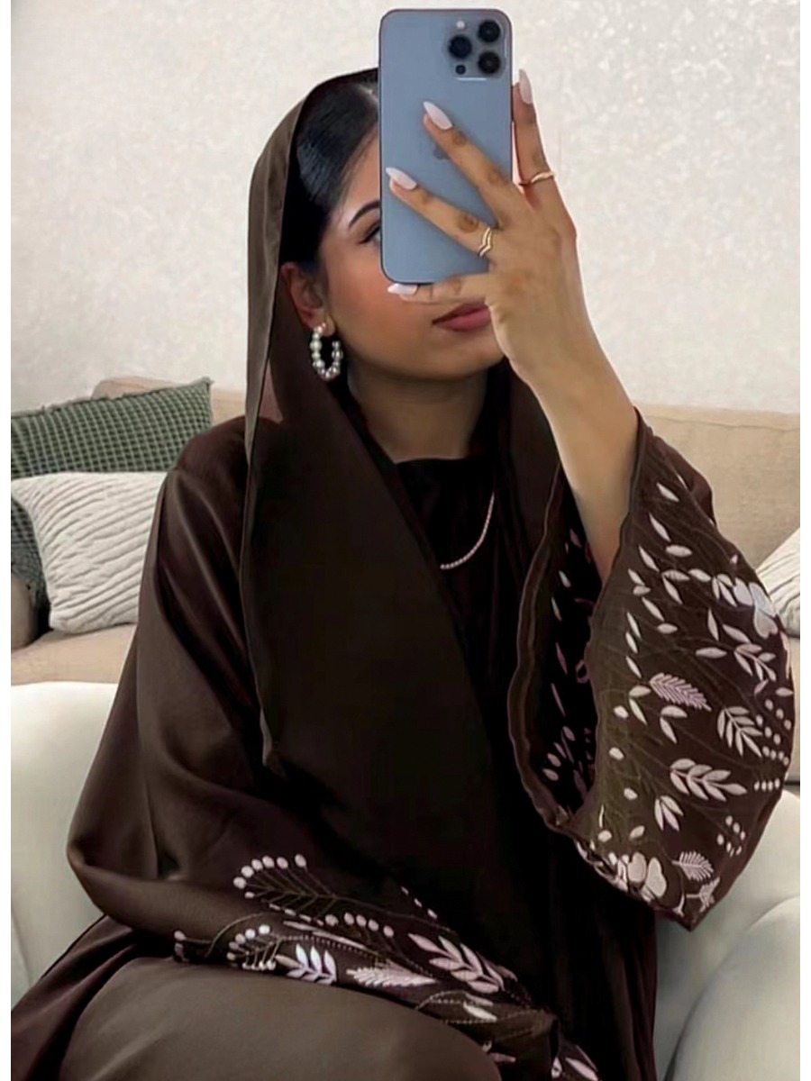 Embroidery Arabic - Турецкая вышивка абайя для женщин платье