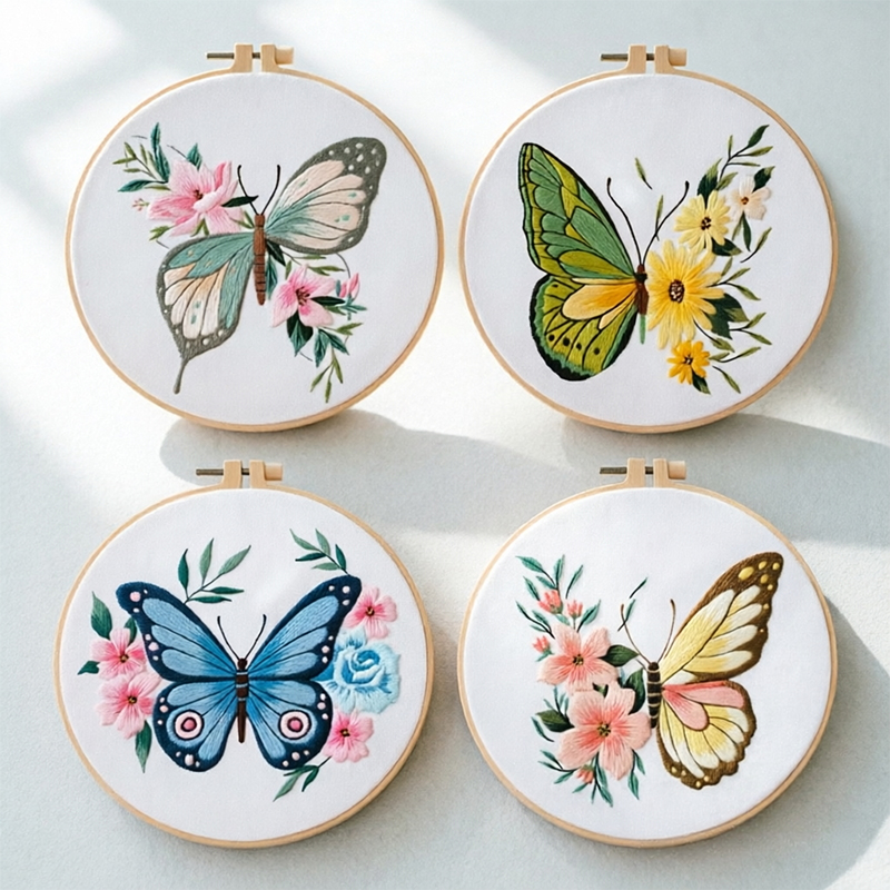 Embroidery A - 1 шт. Набор для вышивки бабочки