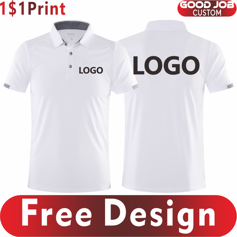 Embroidery Design Logo - Быстросохнущая спортивная рубашка-поло с логотипом компании,
