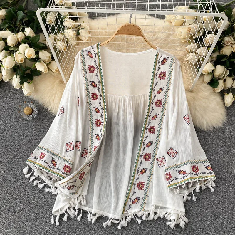 Летняя женская рубашка в богем – обзор и цена Embroidery On Shirt