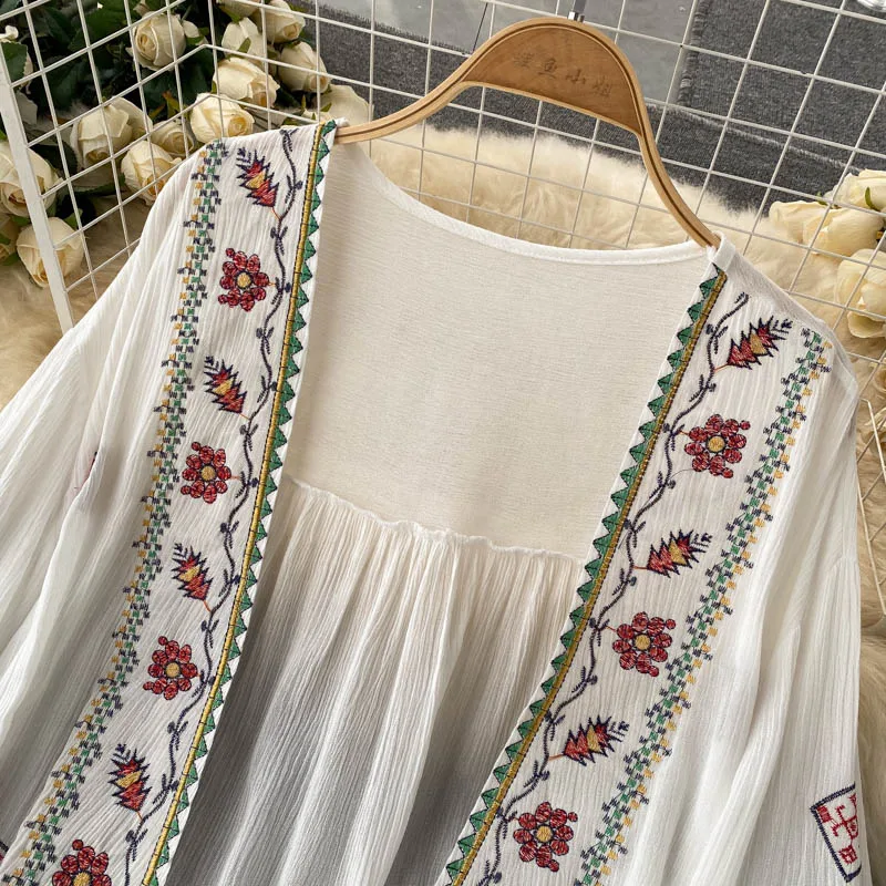 Летняя женская рубашка в богем – обзор и цена Embroidery On Shirt