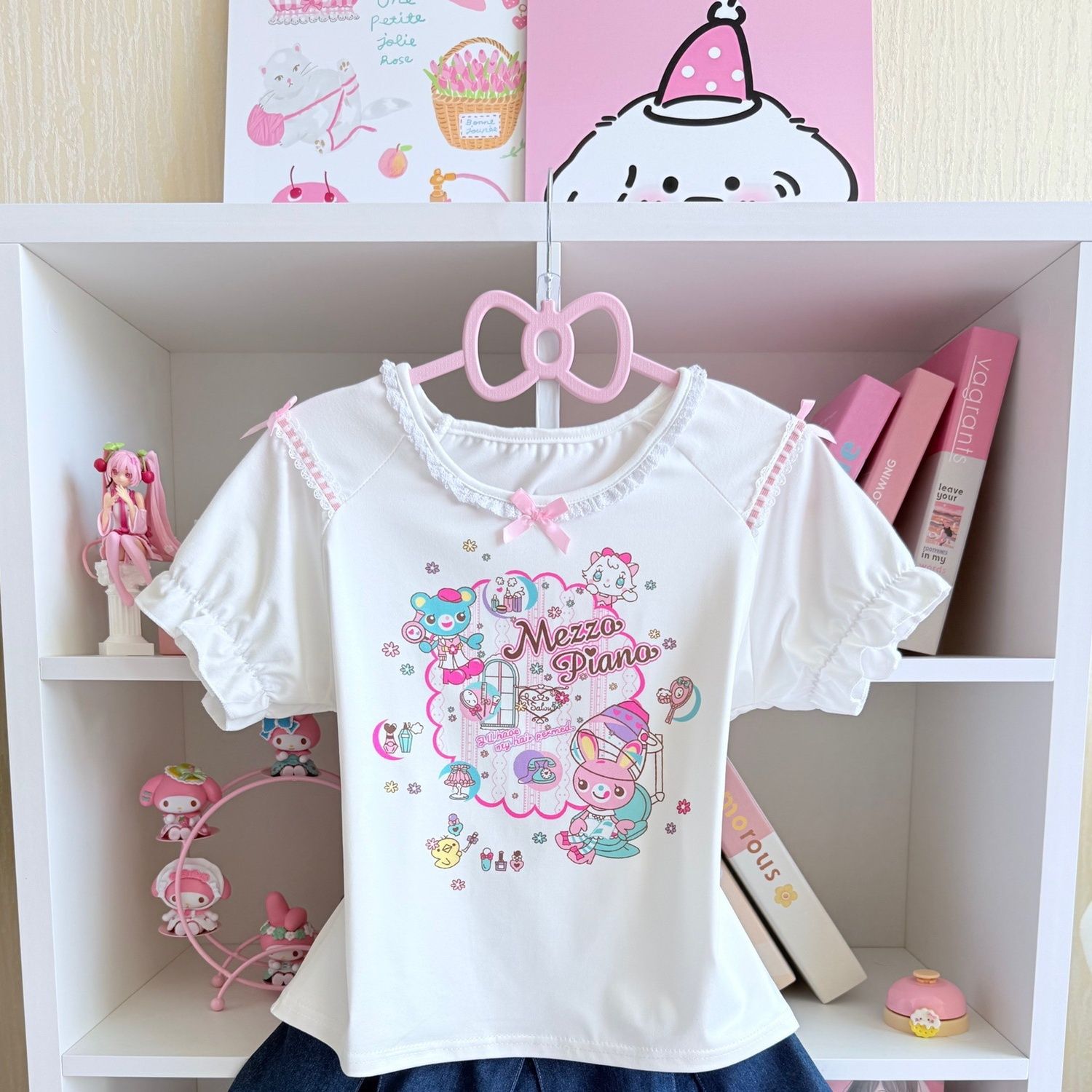 Японские милые комплекты юбок, – обзор и цена Embroidery Tshirt