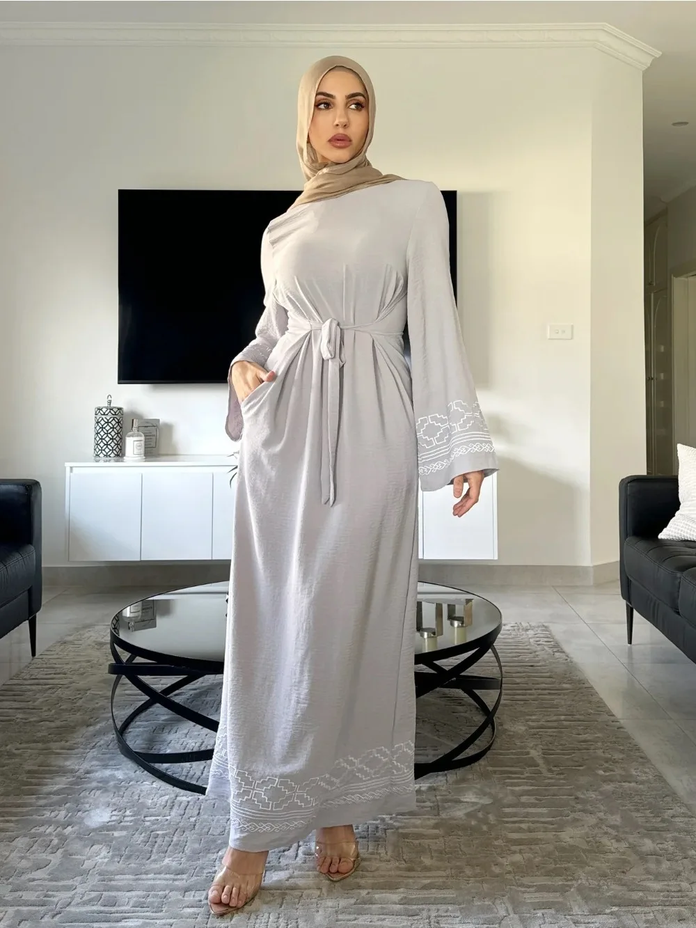 Мусульманское платье Ид с выши – обзор и цена Embroidery Arabic