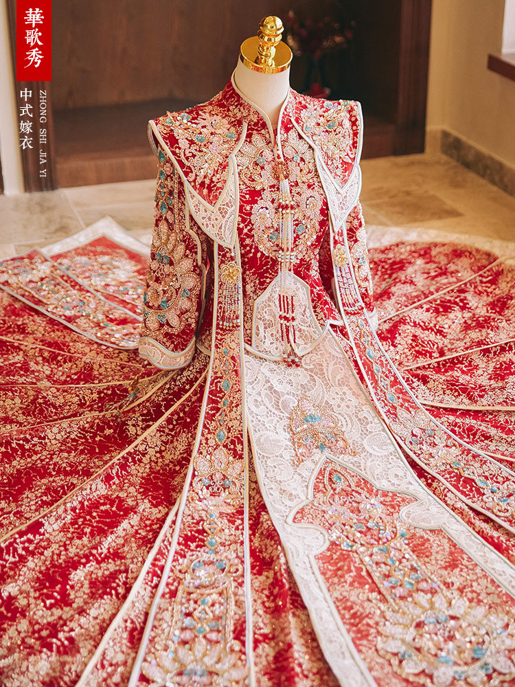 Свадебное платье в стиле Мин с – обзор и цена Embroidery Style