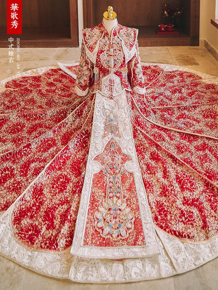 Свадебное платье в стиле Мин с – обзор и цена Embroidery Style