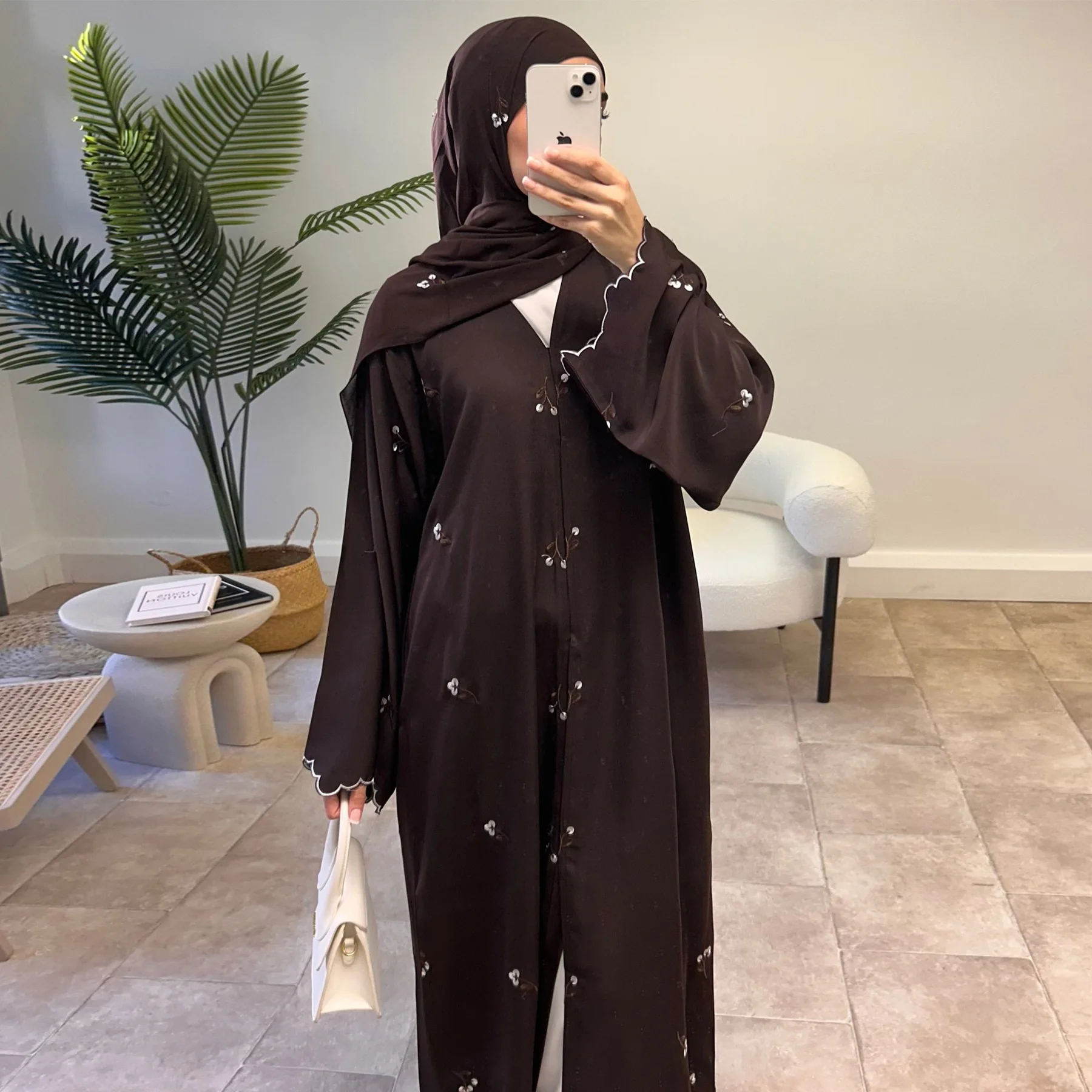Женское мусульманское платье-а – обзор и цена Embroidery Kaftan