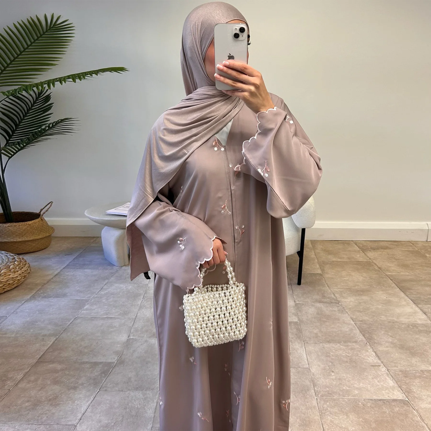 Женское мусульманское платье-а – обзор и цена Embroidery Kaftan