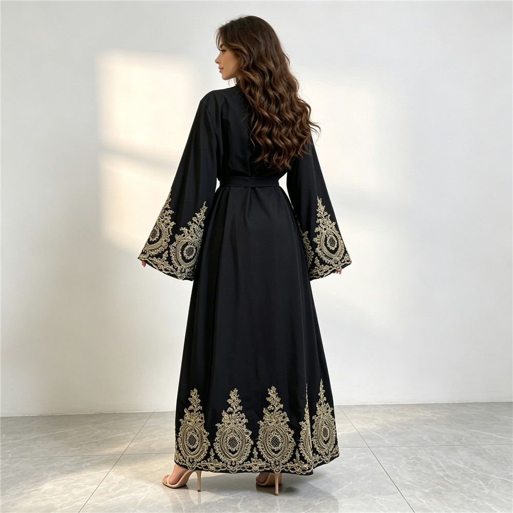 Новая абайя из Дубая, роскошно – обзор и цена Embroidery Arabic