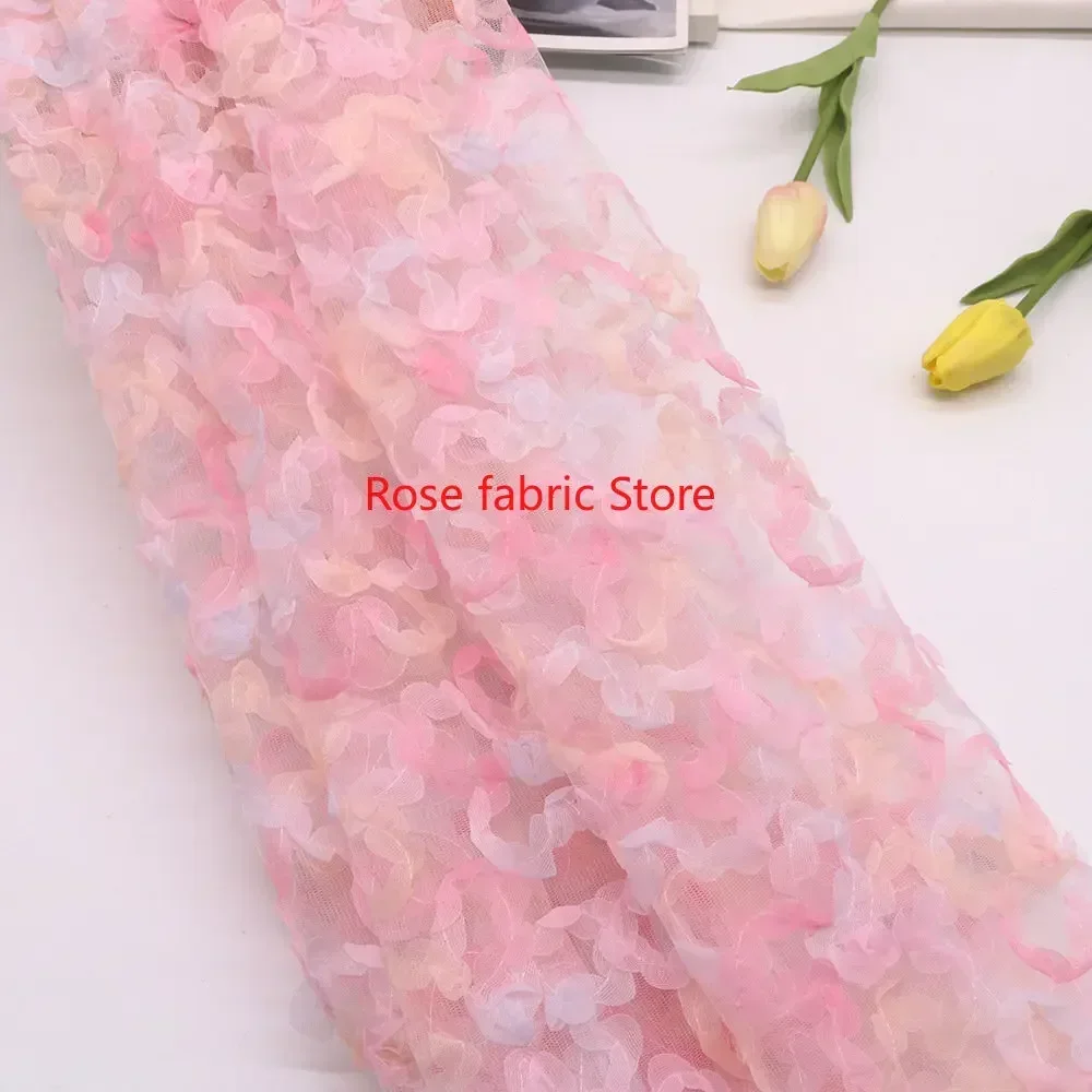 Градиентная шифоновая ткань с  – обзор и цена Embroidery Rose