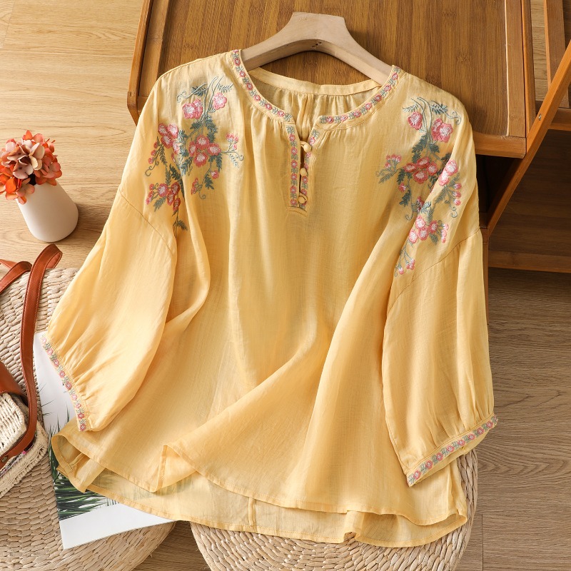 Женская одежда в китайском сти – обзор и цена Embroidery On Shirt