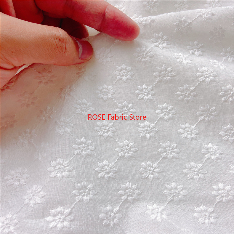 Хлопковая ткань с петельками д – обзор и цена Embroidery Eyelet