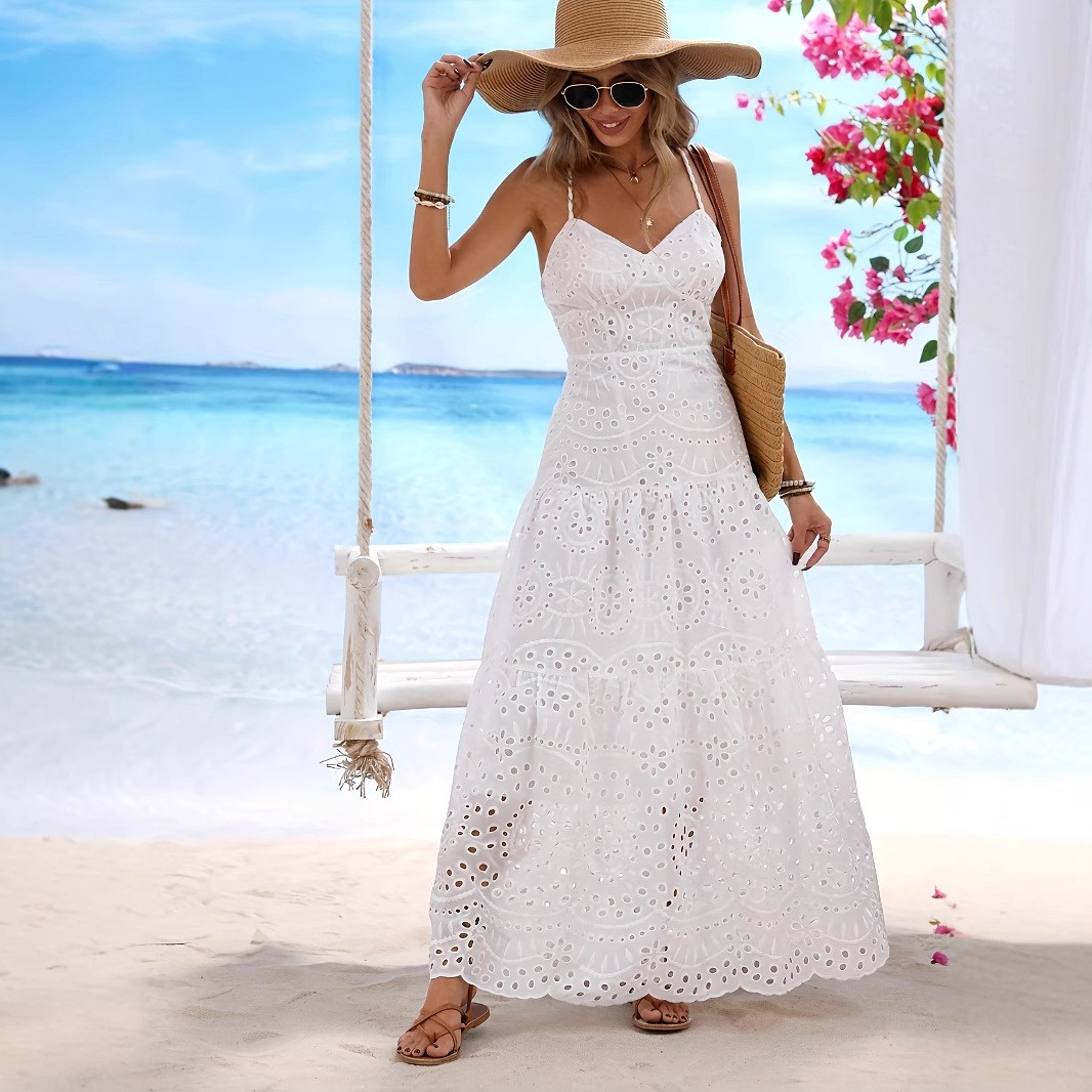 Новое летнее макси-платье 2026 – обзор и цена Embroidery Eyelet