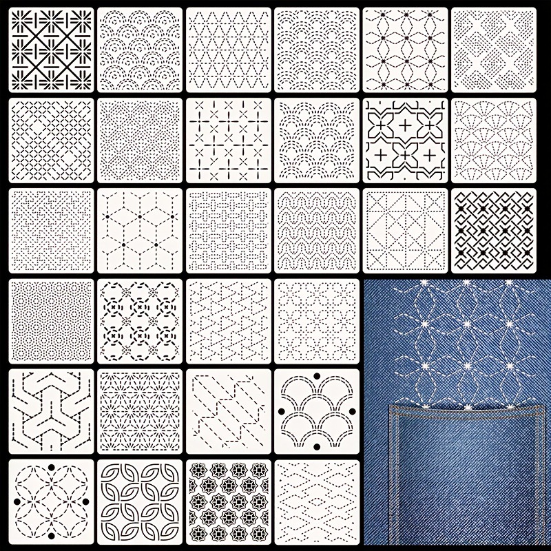 30 шт. шаблоны для вышивания D – обзор и цена Embroidery Pattern