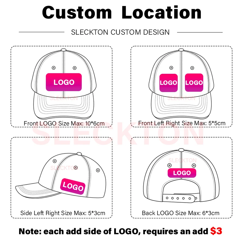 Бейсбольная кепка SLECKTON с л – обзор и цена Embroidery Design Logo