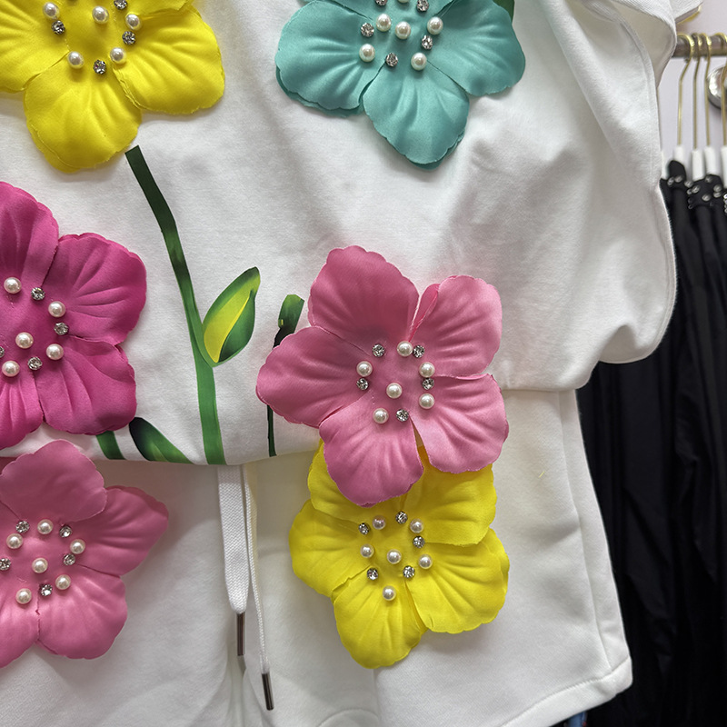 Летняя красочная футболка с 3D – обзор и цена Embroidery Tshirt