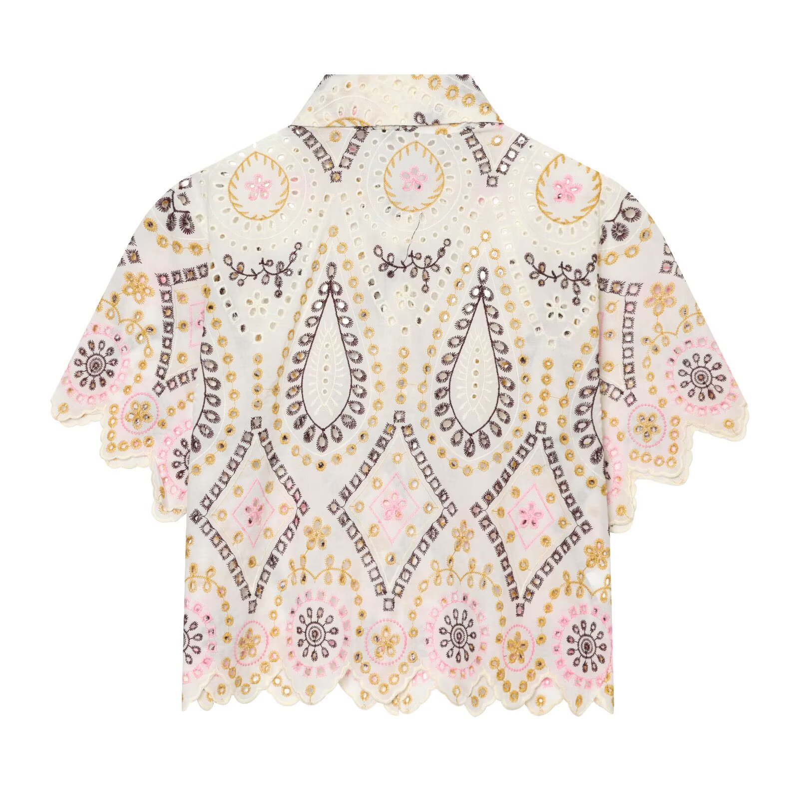 Женская модная блузка PRINTKAO – обзор и цена Embroidery Eyelet