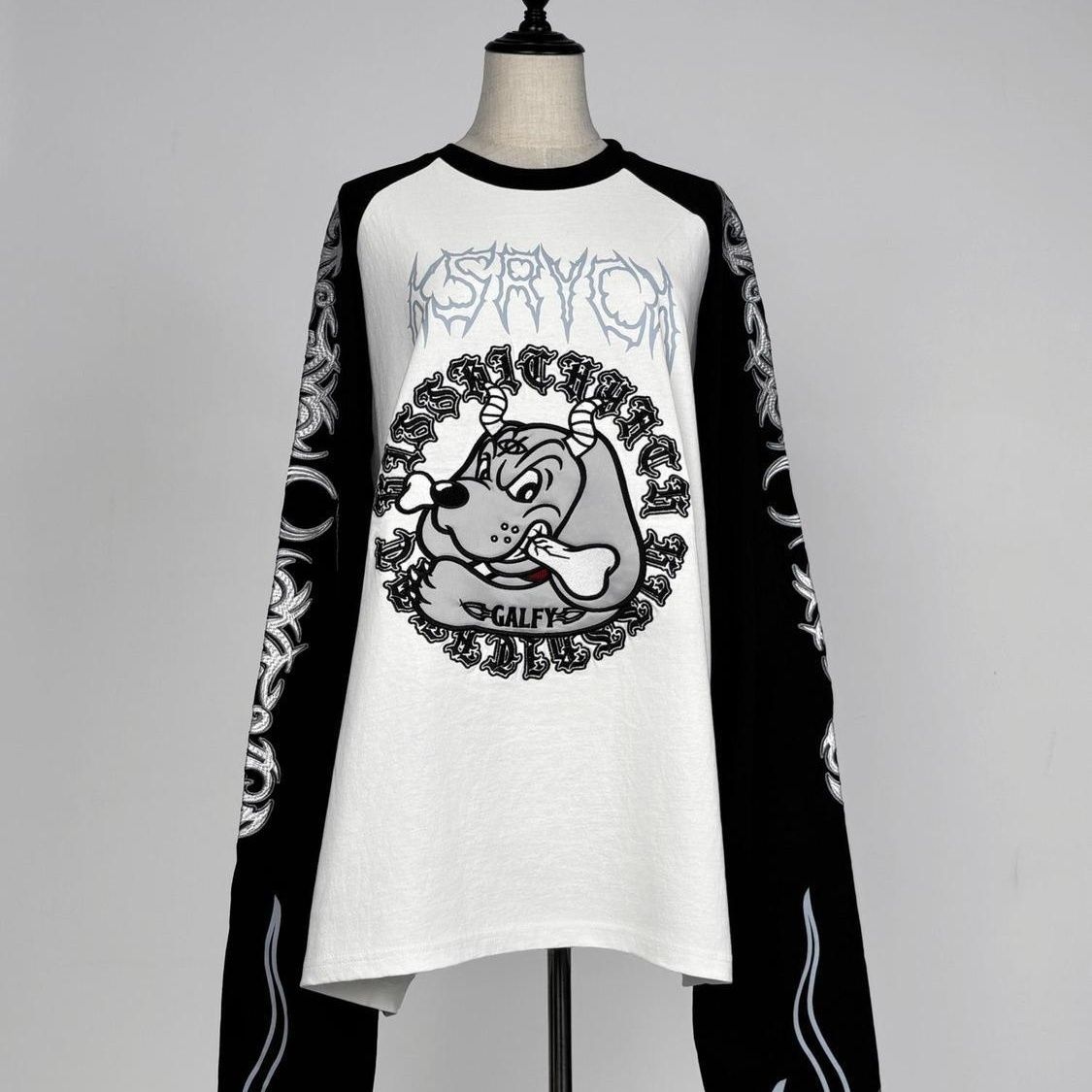 Футболка с длинными объемными  – обзор и цена Embroidery Tshirt