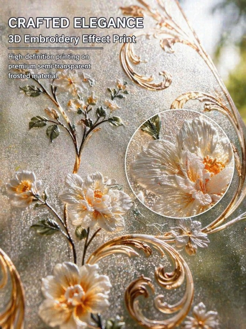 Пленка для окон с вышитым узор – обзор и цена Embroidery Pattern