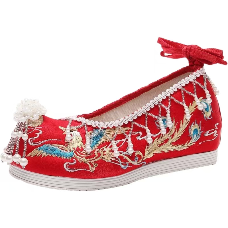 Женские новые красные свадебны – обзор и цена Embroidery Style