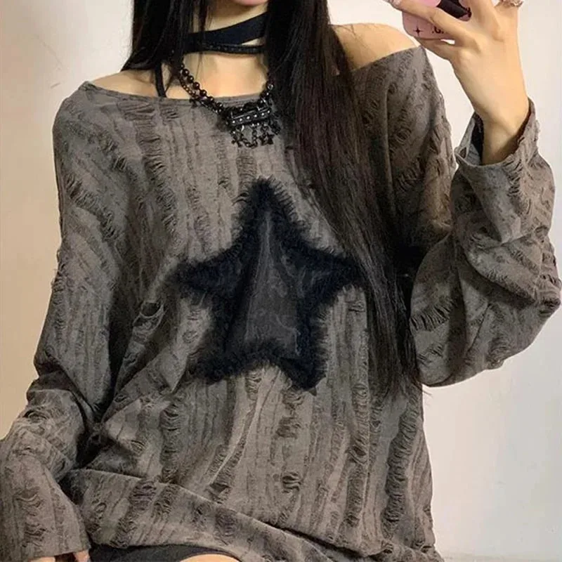 Y2K футболка с принтом звезды  – обзор и цена Embroidery On Shirt
