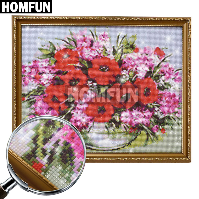 HOMFUN полная Алмазная вышивка – обзор и цена Embroidery X Pattern