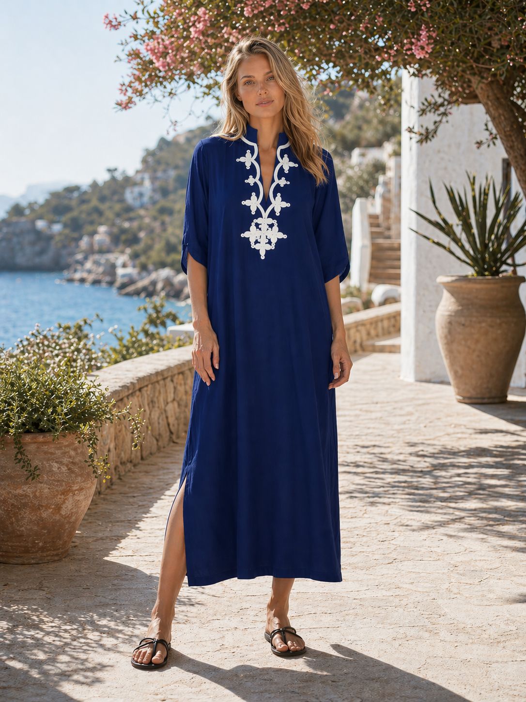 Пляжные платья-кафтаны для жен – обзор и цена Embroidery Kaftan
